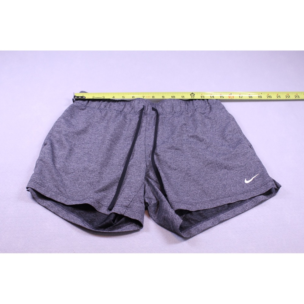 Nike Womens Dri-FIT Training Shorts Gray Heathered Drawstring Size Small - Picture 3 of 5